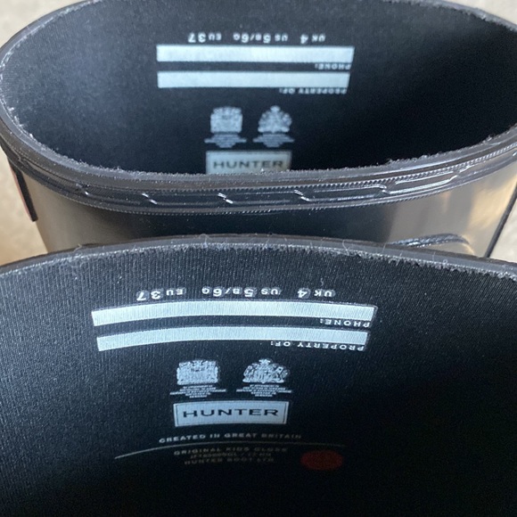 Hunter Original Tall Gloss Rain Boots Size 6 - Picture 6 of 8